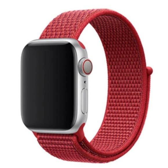 *❤️NEW Red Sport Loop Strap For Apple Watch - Picture 2 of 6